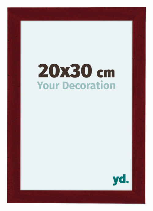 Como MDF Marco De Fotos 20x30cm Vino Tinto Barrido Parte Delantera Tamano | Yourdecoration.es