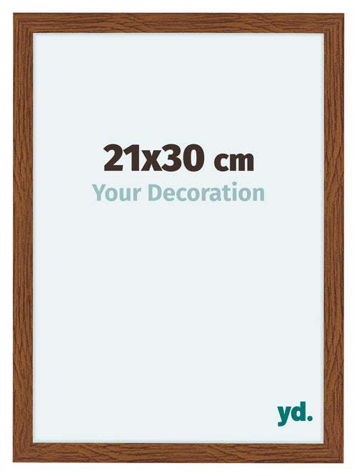 Como MDF Marco De Fotos 21x30cm Roble Rustico Parte Delantera Tamano | Yourdecoration.es