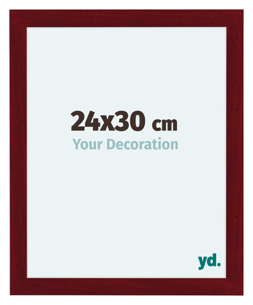Como MDF Marco De Fotos 24x30cm Vino Tinto Barrido Parte Delantera Tamano | Yourdecoration.es