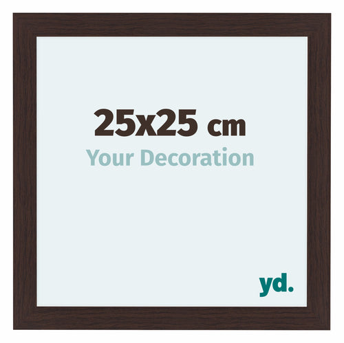 Como MDF Marco De Fotos 25x25cm Roble Oscuro Parte Delantera Tamano | Yourdecoration.es