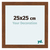 Como MDF Marco De Fotos 25x25cm Roble Rustico Parte Delantera Tamano | Yourdecoration.es