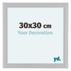 Como MDF Marco De Fotos 30x30cm Blanco Muy Brillante Parte Delantera Tamano | Yourdecoration.es