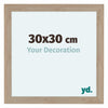 Como MDF Marco De Fotos 30x30cm Roble Claro Parte Delantera Tamano | Yourdecoration.es