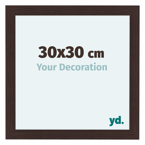Como MDF Marco De Fotos 30x30cm Roble Oscuro Parte Delantera Tamano | Yourdecoration.es