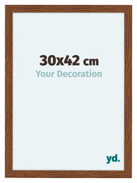 Como MDF Marco De Fotos 30x42cm Roble Rustico Parte Delantera Tamano | Yourdecoration.es
