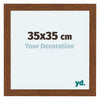 Como MDF Marco De Fotos 35x35cm Roble Rustico Parte Delantera Tamano | Yourdecoration.es