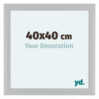 Como MDF Marco De Fotos 40x40cm Blanco Muy Brillante Parte Delantera Tamano | Yourdecoration.es