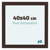 Como MDF Marco De Fotos 40x40cm Roble Oscuro Parte Delantera Tamano | Yourdecoration.es
