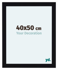 Como MDF Marco De Fotos 40x50cm Negro Muy Brillante Parte Delantera Tamano | Yourdecoration.es