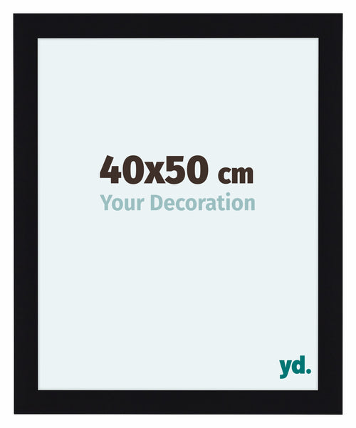 Como MDF Marco De Fotos 40x50cm Negro Muy Brillante Parte Delantera Tamano | Yourdecoration.es