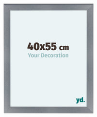 Como MDF Marco De Fotos 40x55cm Aluminio Cepillado Parte Delantera Tamano | Yourdecoration.es