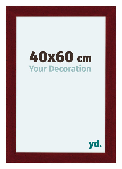 Como MDF Marco De Fotos 40x60cm Vino Tinto Barrido Parte Delantera Tamano | Yourdecoration.es