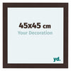 Como MDF Marco De Fotos 45x45cm Roble Oscuro Parte Delantera Tamano | Yourdecoration.es