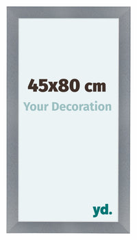 Como MDF Marco De Fotos 45x80cm Aluminio Cepillado Parte Delantera Tamano | Yourdecoration.es