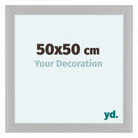 Como MDF Marco De Fotos 50x50cm Blanco Grano De  Madera Parte Delantera Tamano | Yourdecoration.es