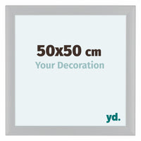 Como MDF Marco De Fotos 50x50cm Blanco Muy Brillante Parte Delantera Tamano | Yourdecoration.es