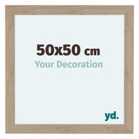 Como MDF Marco De Fotos 50x50cm Roble Claro Parte Delantera Tamano | Yourdecoration.es