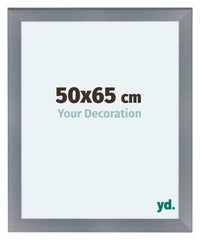 Como MDF Marco De Fotos 50x65cm Aluminio Cepillado Parte Delantera Tamano | Yourdecoration.es