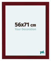 Como MDF Marco De Fotos 56x71cm Vino Tinto Barrido Parte Delantera Tamano | Yourdecoration.es