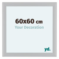 Como MDF Marco De Fotos 60x60cm Blanco Muy Brillante Parte Delantera Tamano | Yourdecoration.es