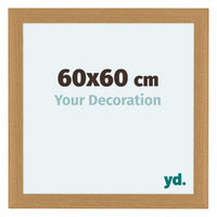 Como MDF Marco De Fotos 60x60cm Haya Parte Delantera Tamano | Yourdecoration.es