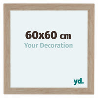 Como MDF Marco De Fotos 60x60cm Roble Claro Parte Delantera Tamano | Yourdecoration.es