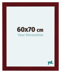 Como MDF Marco De Fotos 60x70cm Vino Tinto Barrido Parte Delantera Tamano | Yourdecoration.es