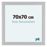 Como MDF Marco De Fotos 70x70cm Blanco Muy Brillante Parte Delantera Tamano | Yourdecoration.es