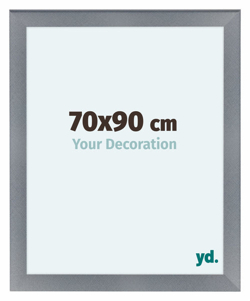 Como MDF Marco De Fotos 70x90cm Aluminio Cepillado Parte Delantera Tamano | Yourdecoration.es