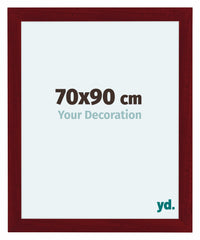 Como MDF Marco De Fotos 70x90cm Vino Tinto Barrido Parte Delantera Tamano | Yourdecoration.es