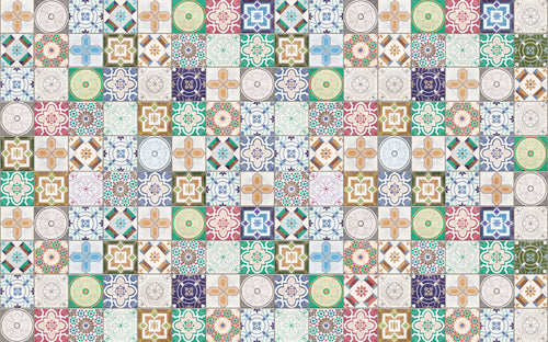 Komar Marrakech Mosaik No Tejido Fotobehang 400x250cm 4 tiras | Yourdecoration.es