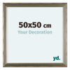 Lincoln Madera Marco De Fotos 50x50cm Plateado Delantera Tamano | Yourdecoration.es