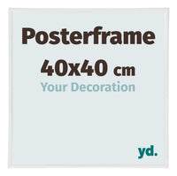 Marco de Poster 40x40cm Blanco Muy Brillante Plastico Paris Tamano | Yourdecoration.es