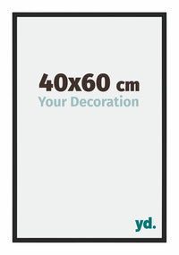 Miami Aluminio Marco De Fotos 40x60cm Negro Muy Brillante Delantera Tamano | Yourdecoration.es