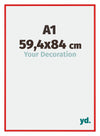 New York Aluminio Marco de Fotos 59 4x84cm Ferrari Rojo Parte delantera Tamano | Yourdecoration.es