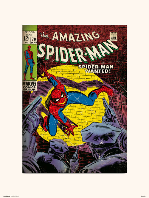 Grupo Erik Marvel Amazing Spider-Man 70 Reproducción de arte 30X40cm | Yourdecoration.es