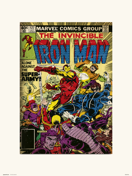 Grupo Erik Marvel Iron Man 127 Reproducción de arte 30X40cm | Yourdecoration.es