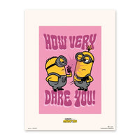 Póster Minions How Very Dare You 30x40cm