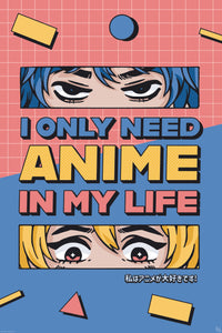 Póster Gb Eye Designs All I Need Is Anime 61x91 5cm Abystyle GBYDCO016 | Yourdecoration.es