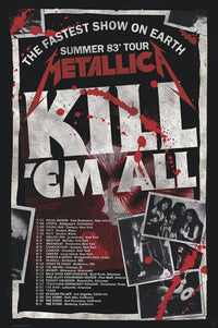 Póster Metallica Kill Em All 83 Tour 61x91 5cm Abystyle GBYDCO434 | Yourdecoration.es