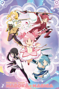 Póster Puella Magi Madoka Magica Group 61x91 5cm Abystyle GBYDCO335 | Yourdecoration.es