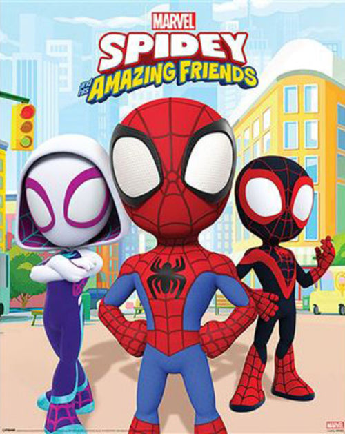 Póster Spidey And his Amazing Friends Power Of 3 40x50cm Pyramid MPP50802 | Yourdecoration.es