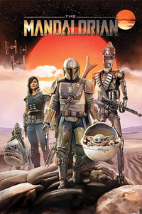 Póster Star Wars The Mandalorian Group 61x91 5cm Pyramid PP34642 | Yourdecoration.es