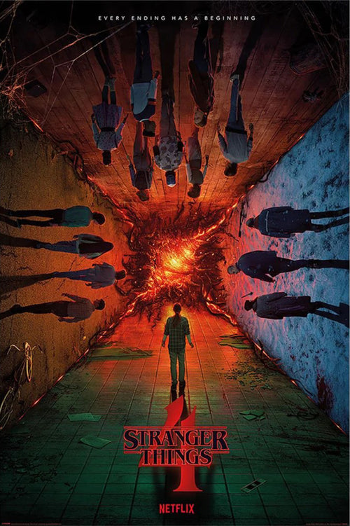 Póster Stranger Things 4 Every Ending Has A Beginning 61x91 5cm Pyramid PP34749 | Yourdecoration.es