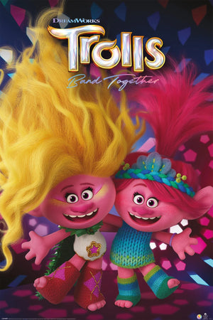 Póster Trolls Band Togehter Viva and Poppy 61x91 5cm Pyramid PP35191 | Yourdecoration.es
