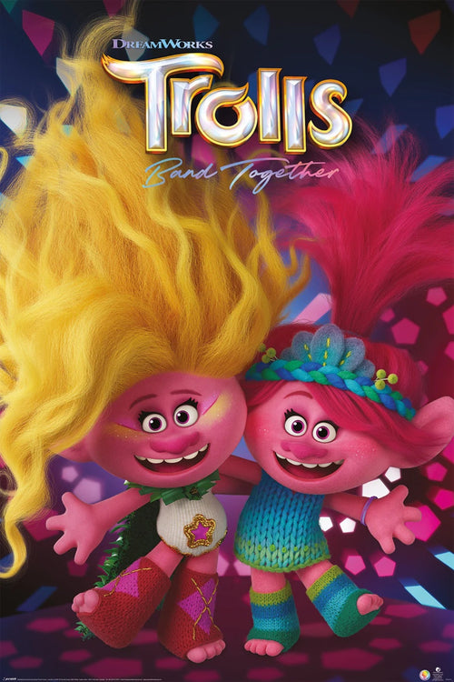 Póster Trolls Band Togehter Viva and Poppy 61x91 5cm Pyramid PP35191 | Yourdecoration.es