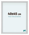 Virginia Aluminio Marco De Fotos 40x45cm Blanco Parte Delantera Tamano | Yourdecoration.es