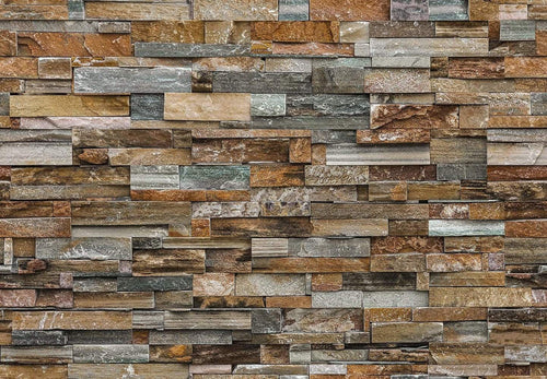 Wizard+Genius Colorful Stone Wall Fotomural 366x254cm | Yourdecoration.es