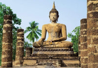 Wizard+Genius Sukhothai Wat Sra Si Temple Fotomural 366x254cm | Yourdecoration.es