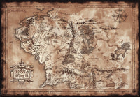 Lord Of The Rings Map Póster 91 5X61cm | Yourdecoration.es